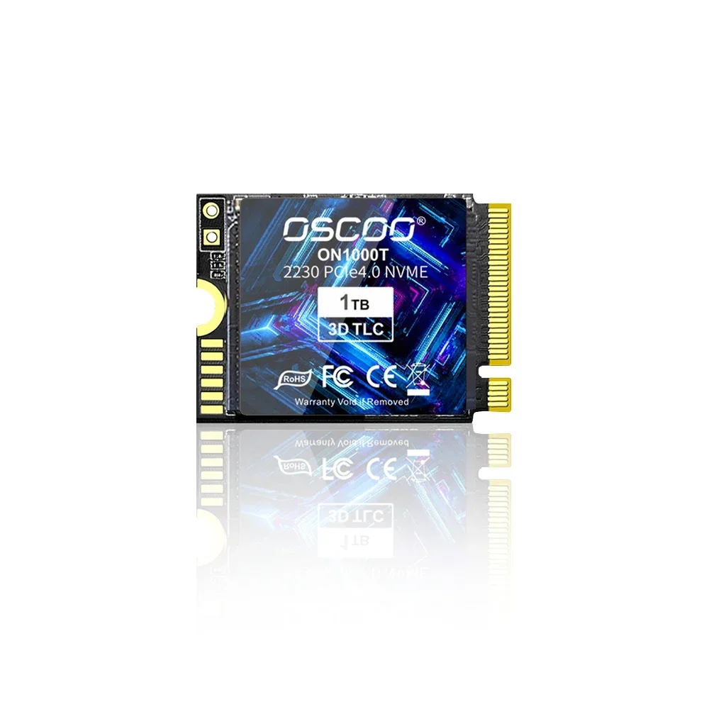 OSCOO M.2 NVMe PCIe Gen4.0 * 4 2230 SSD 512GB 1TB Internal Solid-state Drive kompatibel dengan Steam Deck 3D TLC Nand Flash SSD