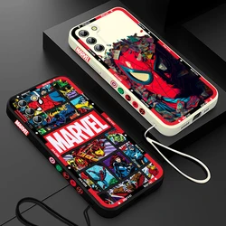 Marvel Avengers Poster Handy hülle für Samsung Galaxy S24 S23 S22 S21 S20 Pro Fe plus ultra flüssige linke Seil abdeckung