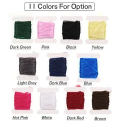 ICERIO 2m/card Fly Tying Parachute Fly Wing Synthetic PP Fiber Tail Wings Materials Floating Yarn Medium Fishing Bait