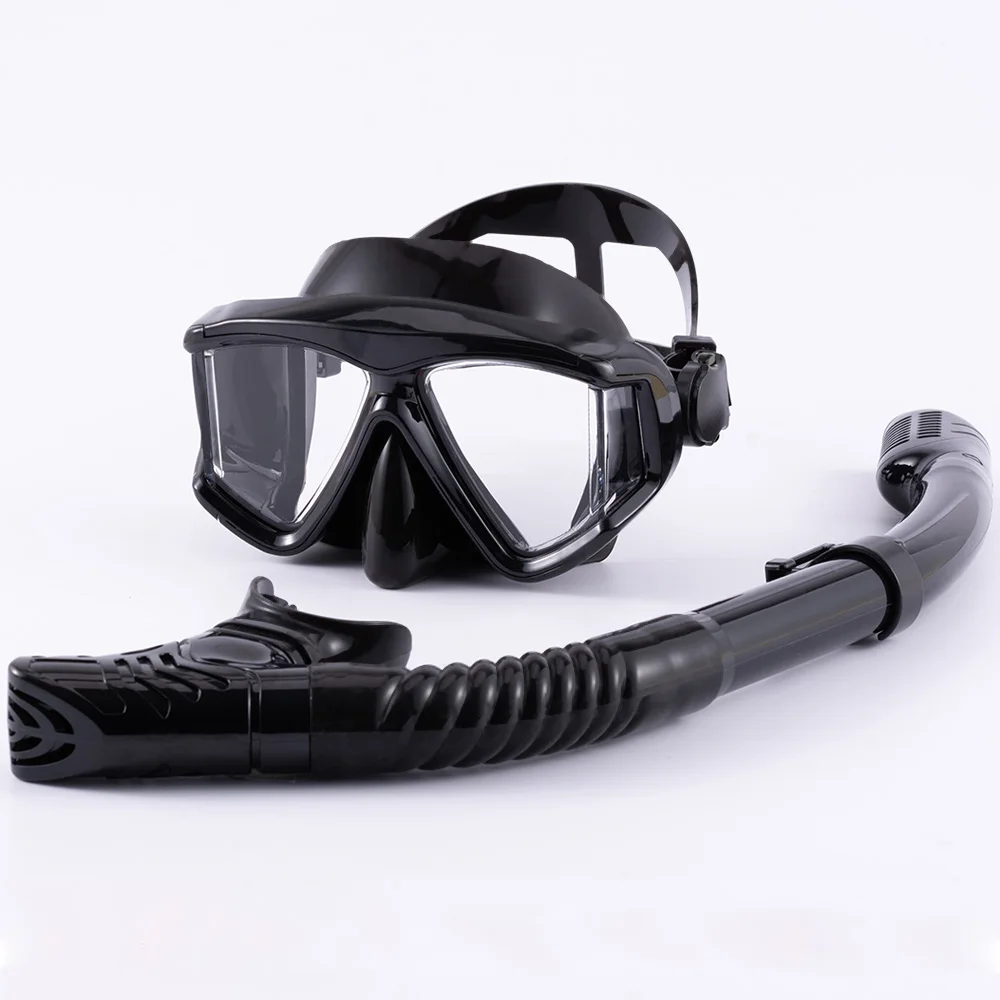 Optisches Myopie-Schnorchelset, Tauchmaske, kurzsichtige Schwimmbrille, kurzsichtig, Panorama, Weitsicht, Erwachsene, Jugendliche, -1,0 bis -6,0 – Detail 1