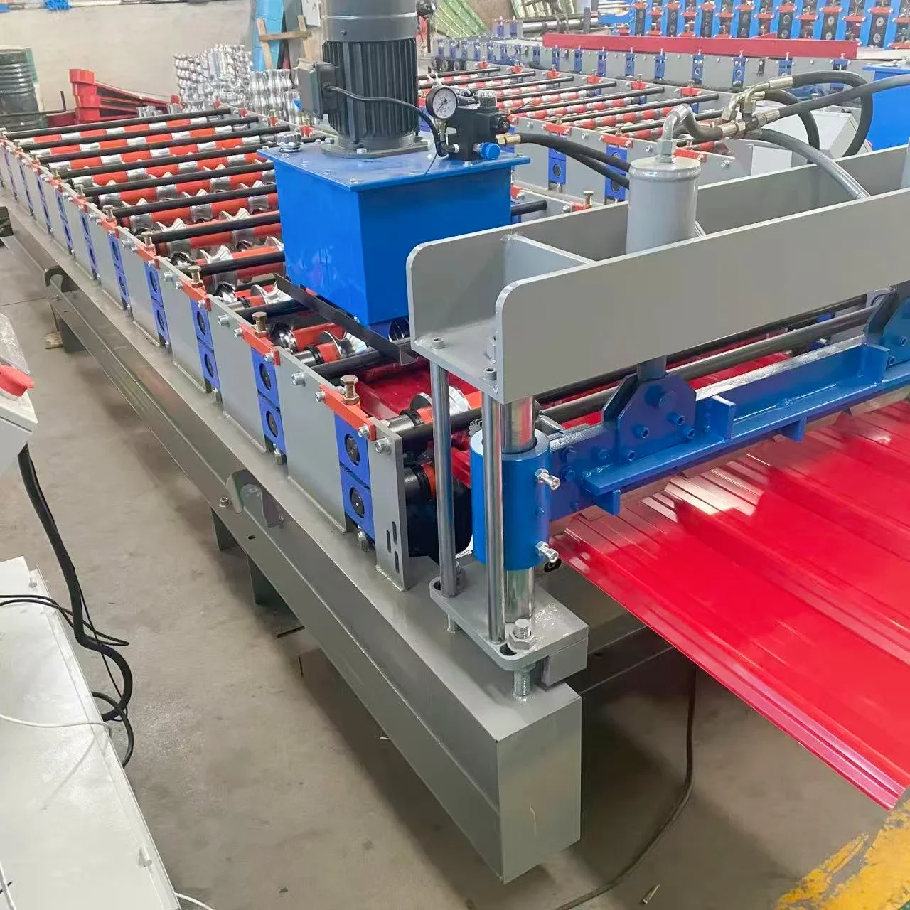 Low Price Wholesale Precision Roll Forming Machine for Trapezoidal Roof Tile and Wall Panel