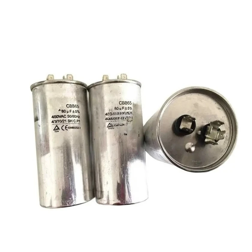 1pc novo para capacitor de ar condicionado CBB65A-1 cbb65 cbb65a 450vac 20uf 30uf 35uf 50uf 650uf 80uf 70uf parte