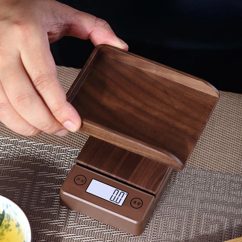 

Solid Wood Small Tea Scale, The Number of Grams of Tea, Household Measuring Tools, Electronic Pu-erh Tea Measuring Scale, 0.1g