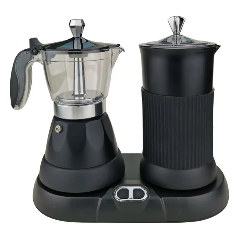 

Mini electric mocha espresso machine, milk foam machine, milk thermostat three-in-one machine
