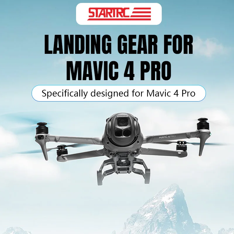 STARTRC Trem de pouso para DJI Mavic 4 Pro Drone Protetor de lente Estendido 30mm Suporte Pernas Skid de pouso para Mavic 4 Pro Acessório
