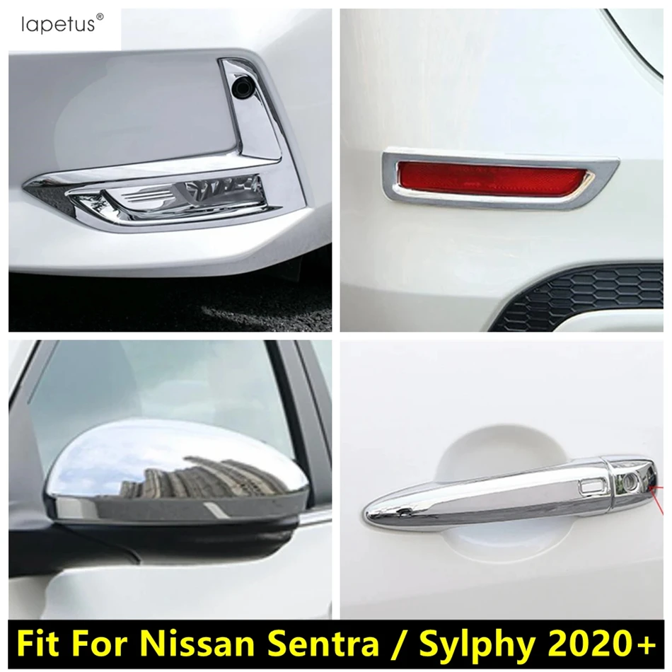 

Front Rear Fog Light Lamp Frame / Door Handle / Rearview Mirror Cover Trim Accessories For Nissan Sentra / Sylphy 2020 - 2024