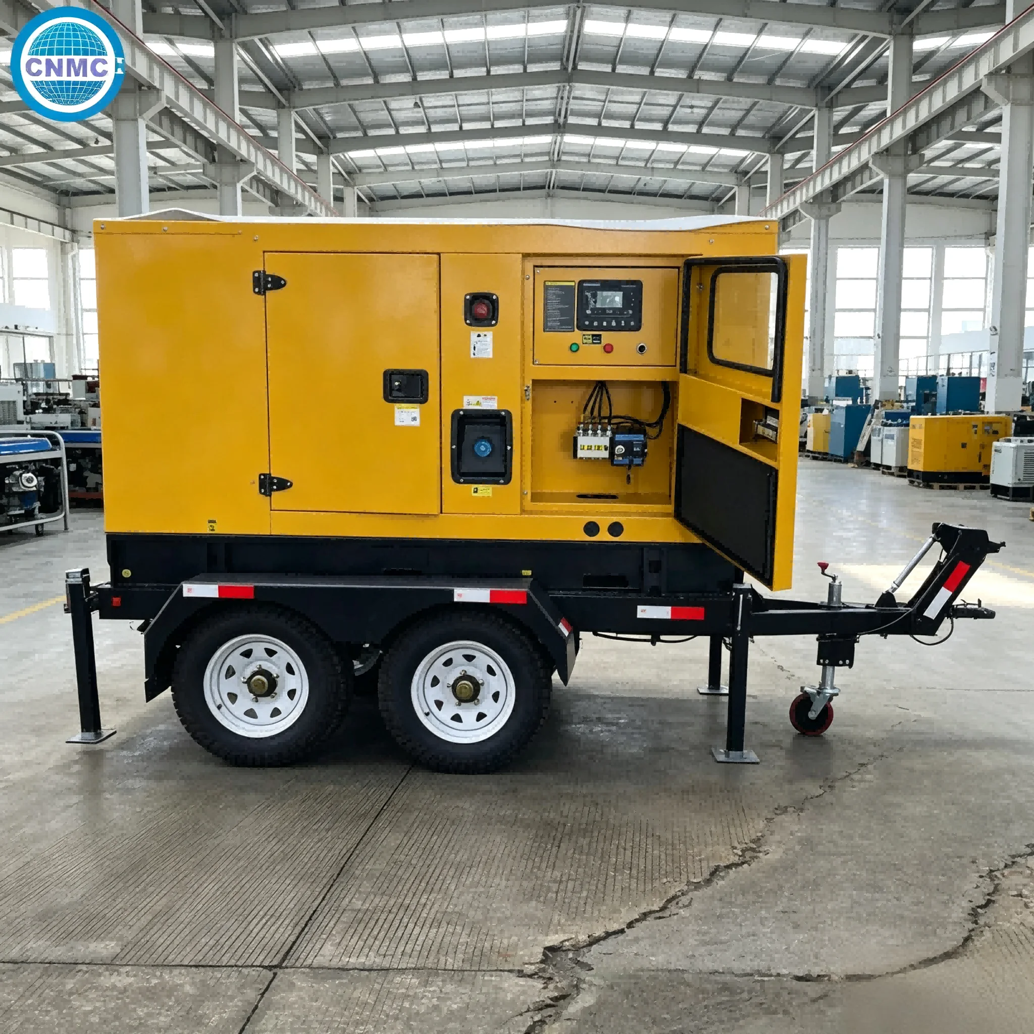 30kw 50kw 80kw 100kw 200kw Trailer Type Diesel Generator Three Phase 50HZ 60HZ Electricity Generator CE Certified Factory Use