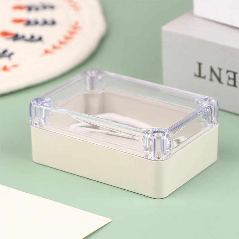 1PC Plastic Waterproof Transparent Outdoor Alarm Waterproof Box DIY Project Electronic Box Enclosure Security Module Shell