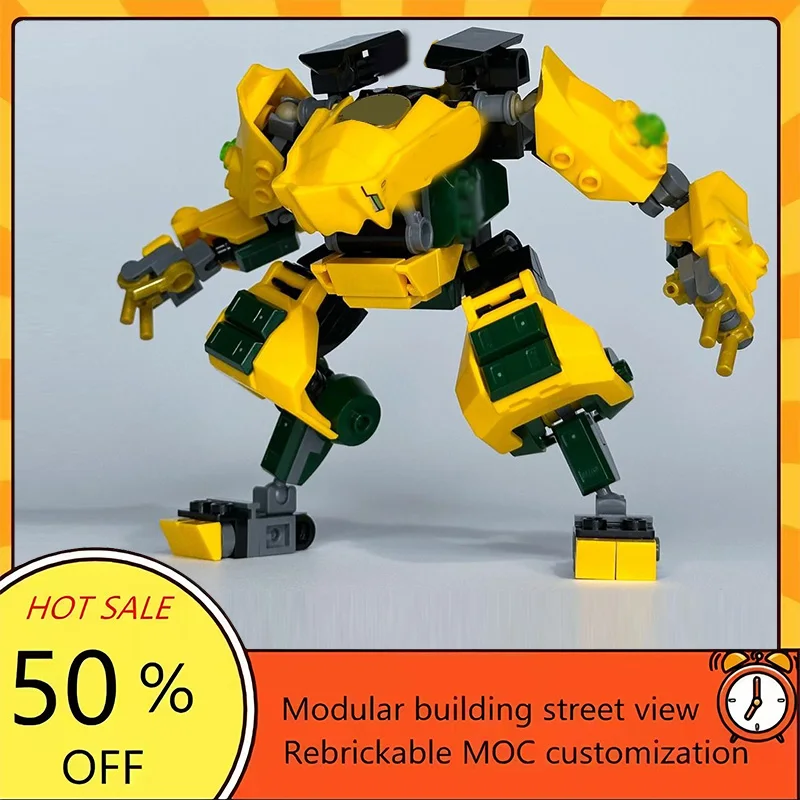 

Набор из 183 деталей: Популярная модель космического боевого робота из фильма, конструктор MOC, модульные технологичные блоки, подарок на праздник, игрушка для сборки, детский набор