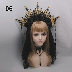 Gothic Dark Witch Tiara Crown Diy Handmade Crown Material  Exaggerated Hairband Diy Goddess Tiara Crown Making Kit Photo Props