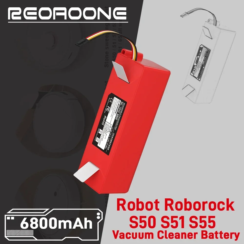Сменный аккумулятор для робота-пылесоса Xiaomi Roborock S50 S51 S52 S53 S55 S60 S4 S5 S6 S7, аккумуляторы полной серии для подметальных машин Сменный аккумулятор для робота-пылесоса Xiaomi Roborock S50 S51 S52 S53 S55 S60 S4 S5 S6 S7, аккумуляторы полной серии для подметальных машин