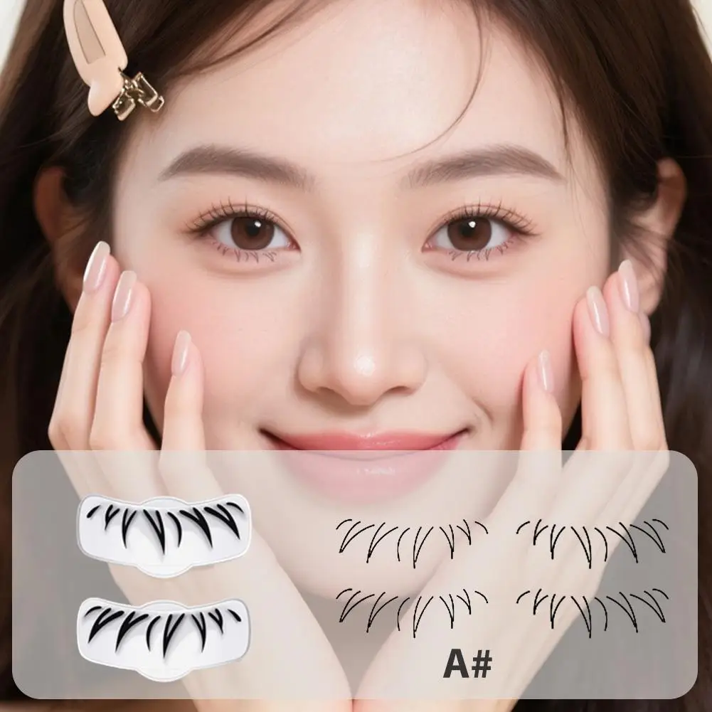 Nouveau tampon pour cils inférieurs, Eyeliner, imperméable, résistant à la sueur, couleur, apprentissage pour débutants, facile, perte combinée 2 en 1, sans B9B4