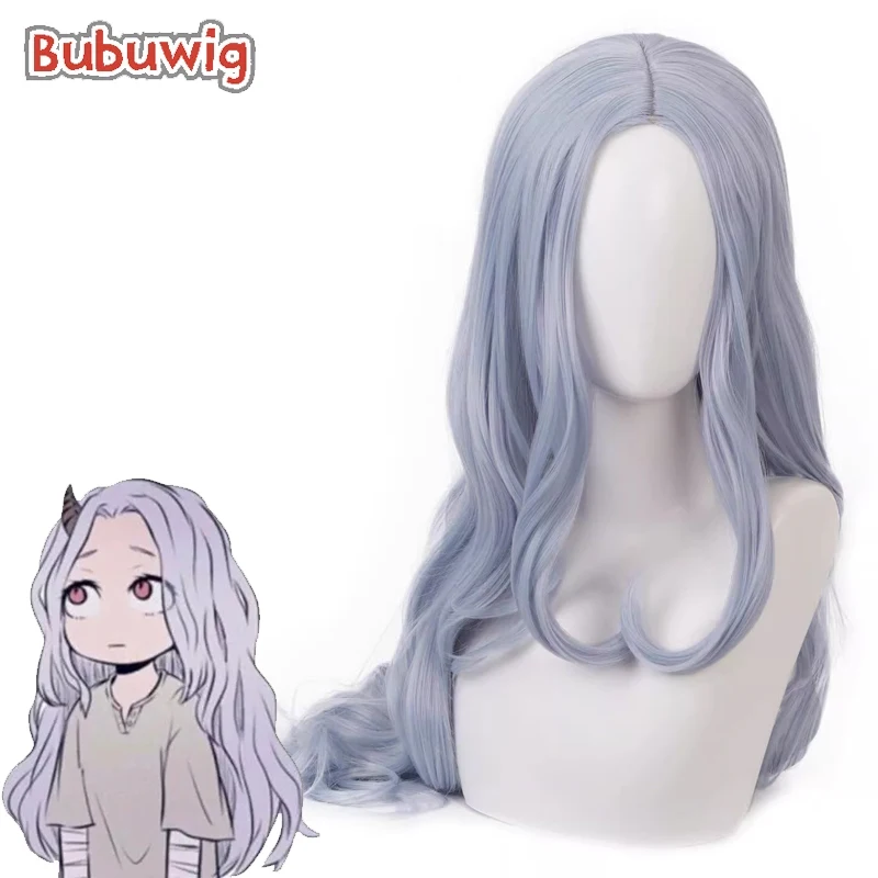 [Big Sale]Bubuwig Synthetic Hair Eri Cosplay Wigs My Hero Academia Eri 80cm Women Long Wavy Blue Gray Wigs Heat Resistant