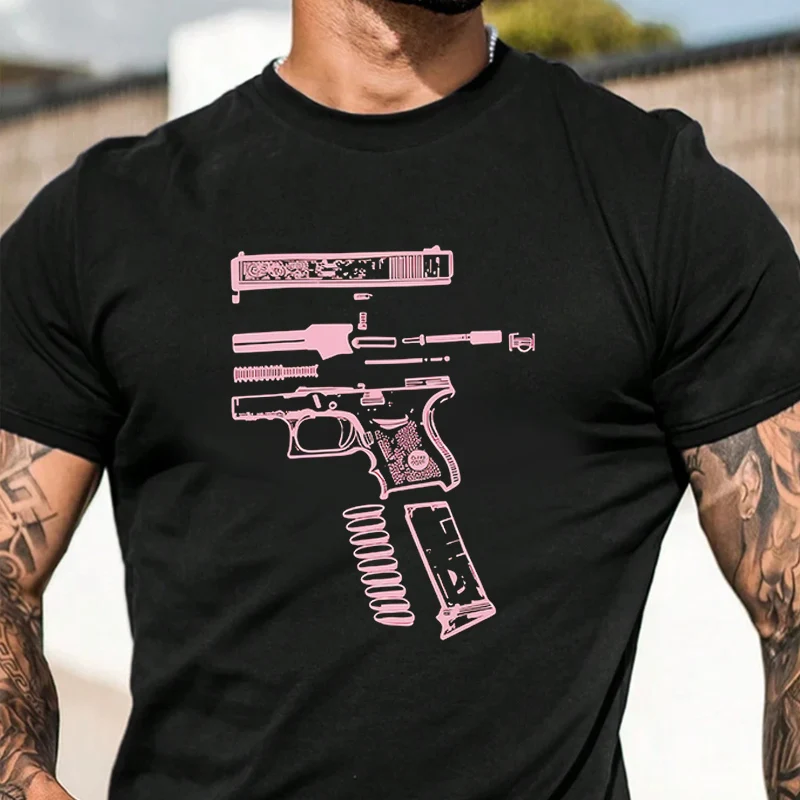 

We Trust Printed Vantage Men's Fashion T-shirt Casual Trendy Tshirts For Summer Short Sleeve Comfortable Tops