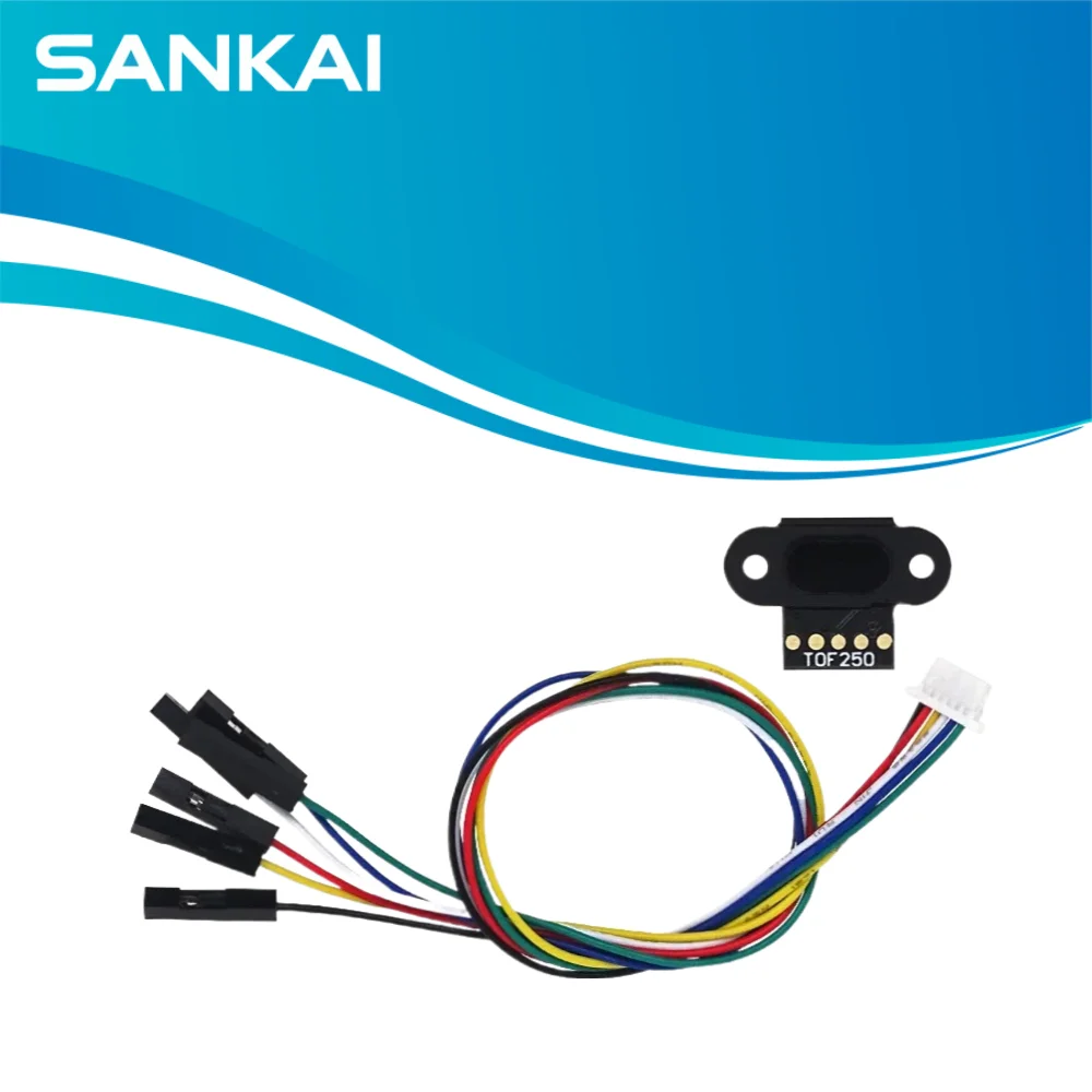 2.5m TOF250 Time-of-Flight Distance Sensor, I2C/Serial, Obstacle Avoidance for Arduino