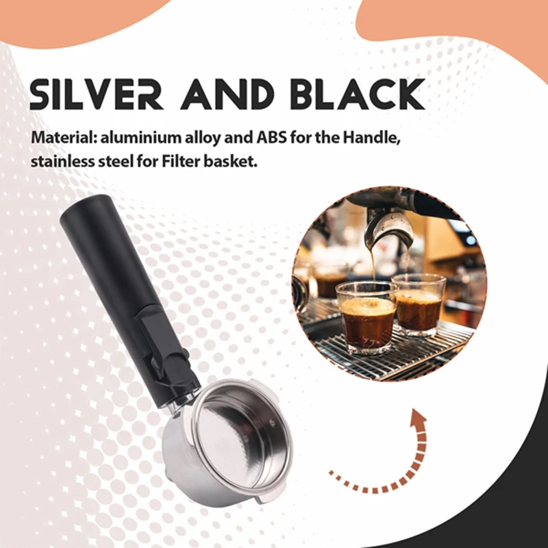 Bottomless Coffee Reusable Filters Portafilter 51Mm For Homix Holder 60Mm 15-20Bar For Espresso Coffee Maker Parts