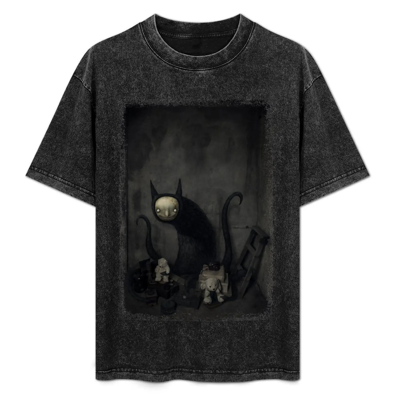 

Gothic cat T-Shirt Festive Simple T-Shirt
