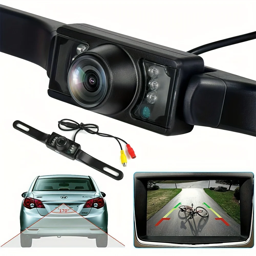 170° Car Rear View Camera HD Reverse Backup Parking 7LED Night Vision Waterproof