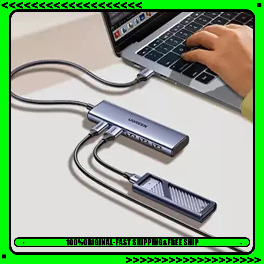 UGREEN CM511 Expansion Dock USB3.0 Laptop Docking Stations Splitter External Type‑C Powered Hub Adapter Multi‑Function Converter