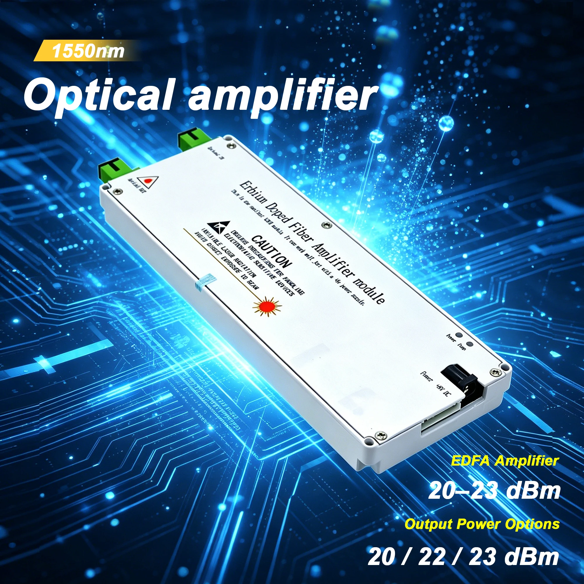 

Erbium Doped Fiber Amplifier EDFA 1x20db/22DB/23DB CATV 1550nm Fibre Optic Amplifier FTTH SC/APC MEA Building MINI