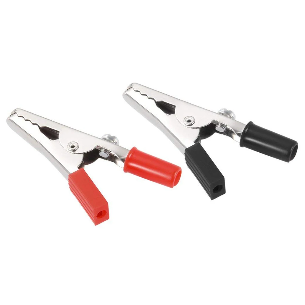 [NEW!A08R】 10A Handle Electrical Crocodile Alligator Clips