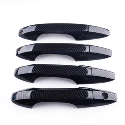 Car ABS Side Door Handle Cover Trim Carbon Fiber Style Fit for Acura TSX Sedan 2004 2005 2006 2007 2008