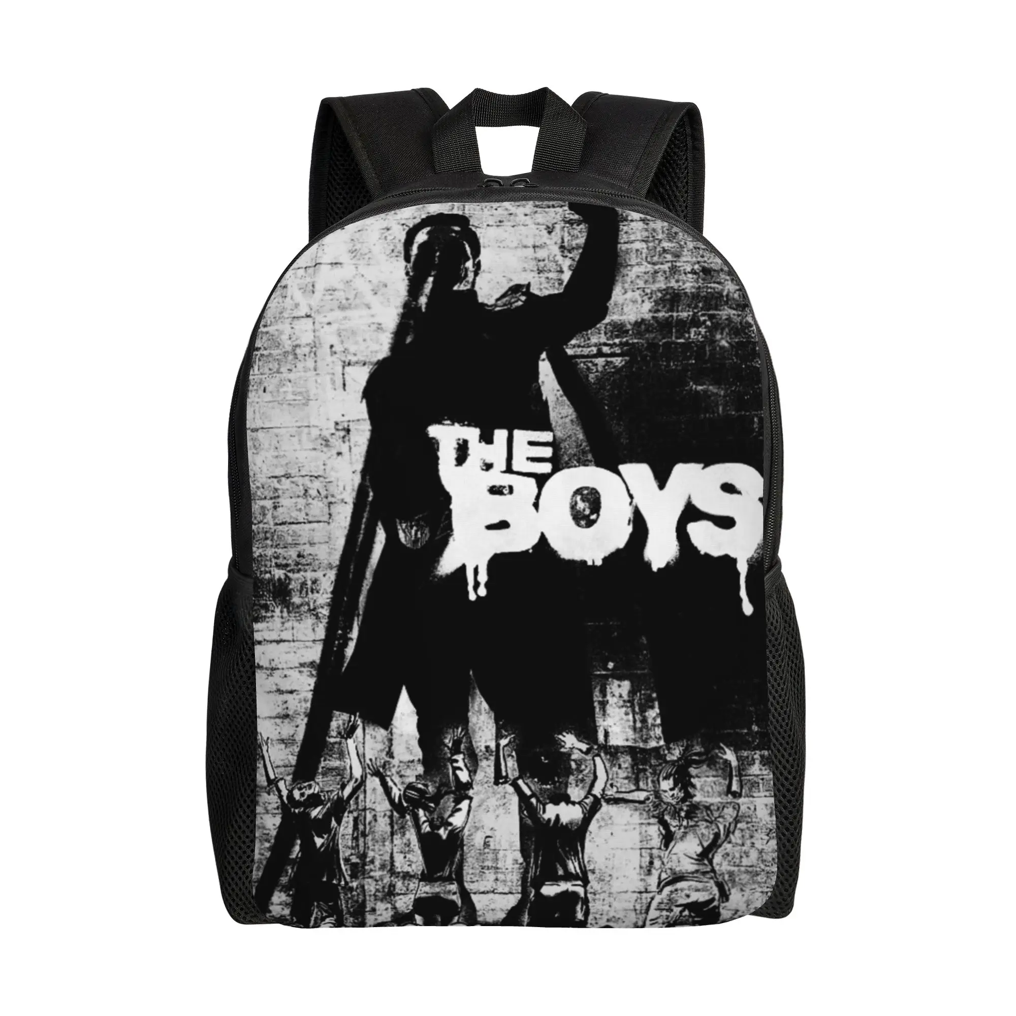 The Boys Book Pack Back to school season The Boys Never Meet Your Heroes Poster Superhero  Retro Washable Backpack