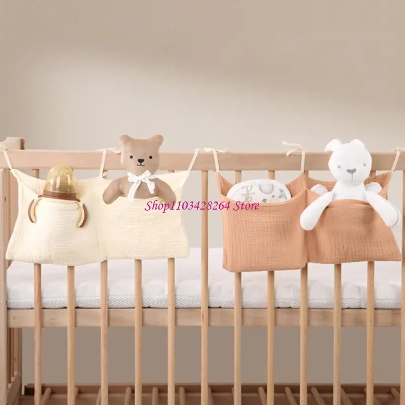 

Baby Room Bedside Storage Solution Bed Hanging Bag for Quick Access to Supply G2TD