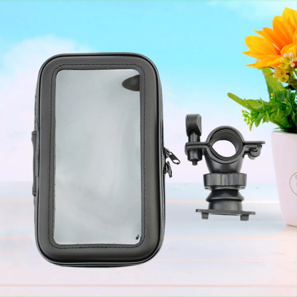Electric Scooter Waterproof Phone Bag Travel Cell Rainproof Holder Handlebar Mount