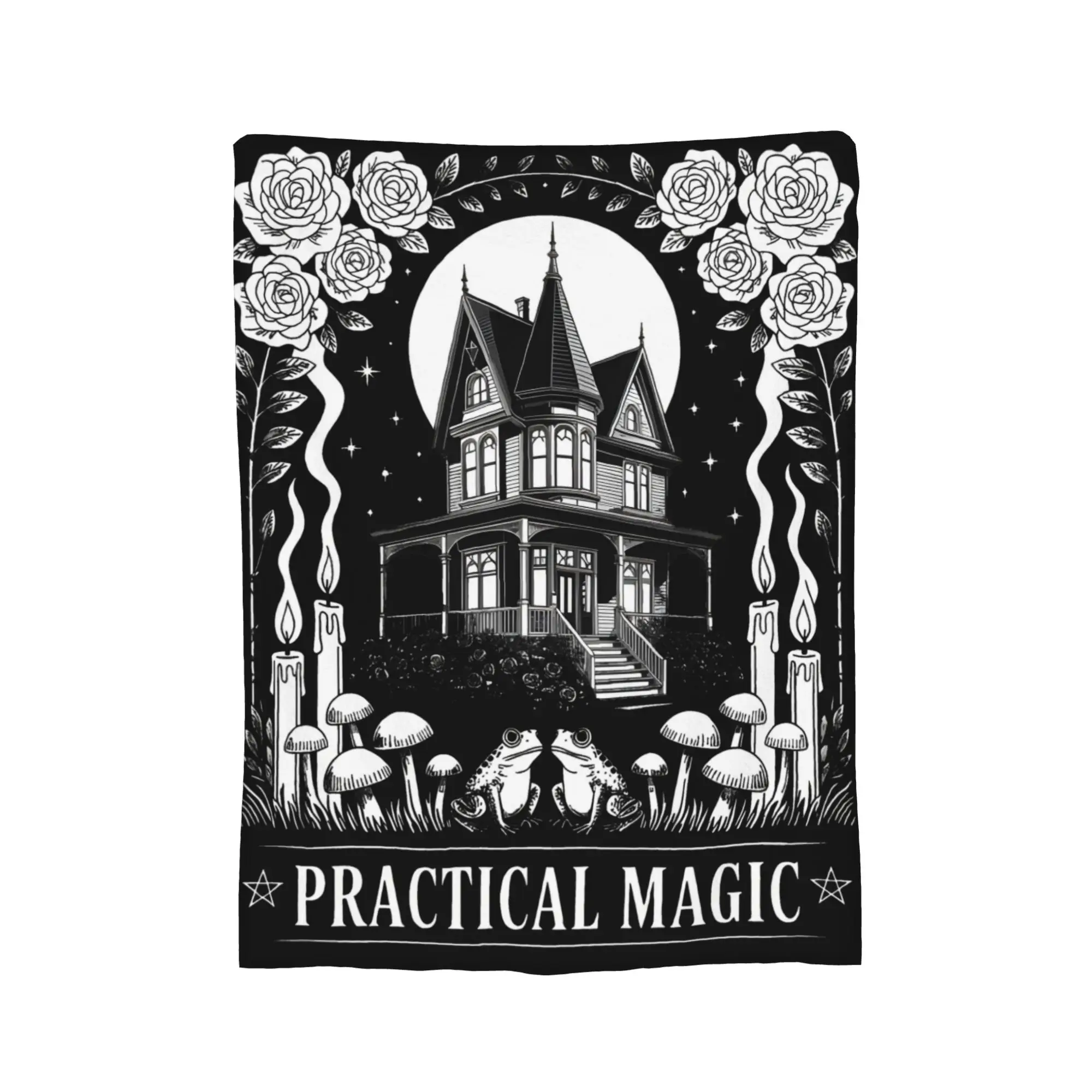 Practical Magic Witchy Halloween Blanket  Plush Funny Soft Throw Blanket for Coverlet Spring Autumn