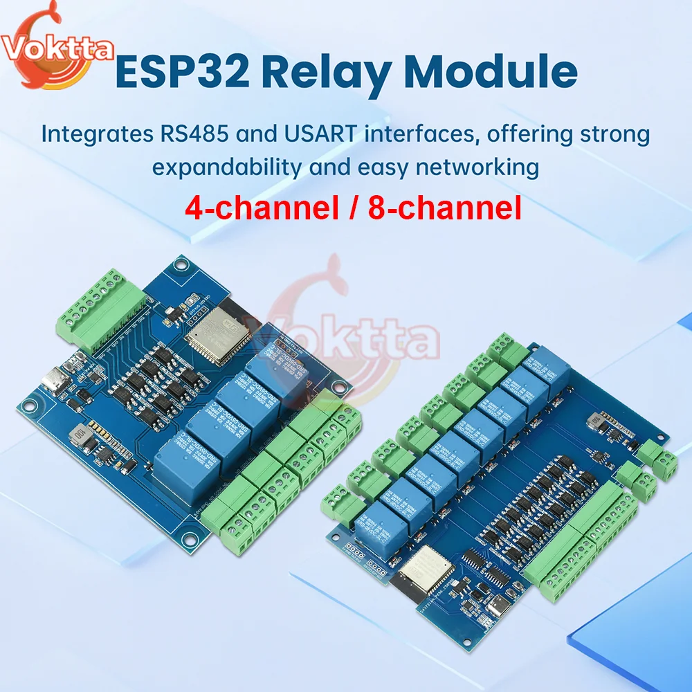 ESP32 Modbus 4/8-Ch…