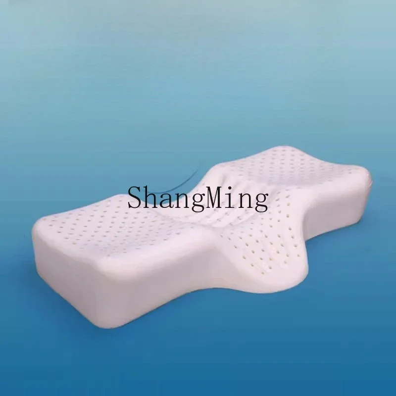 ZYY latex cervical spine pillow neck protection single special sleep aid high and low pillow natural rubber pillow core