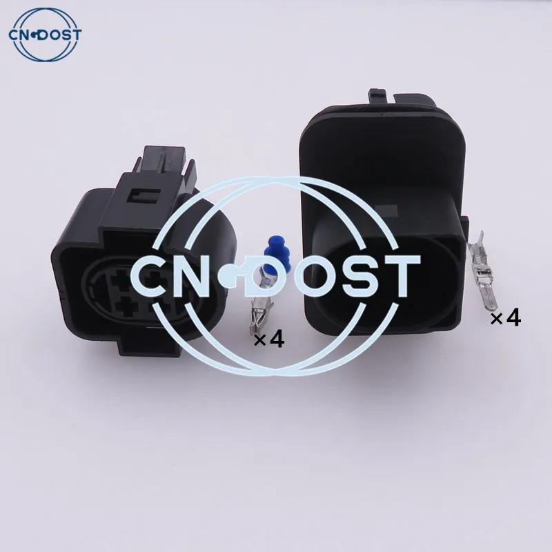 

1 Set 4 Pin 1H0973734 Car Automotive Light Lamp Connector Auto Plug 1H0 973 734 AC Assembly For Audi