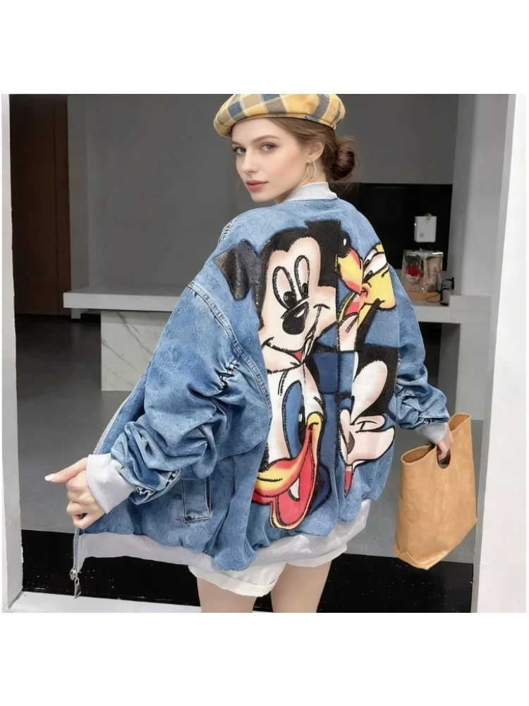 

2025 New Autumn Embroidered Denim Jacket for Women Fashion Trendy Age-Reducing Loose Slouchy Style High-End Casual Jacket