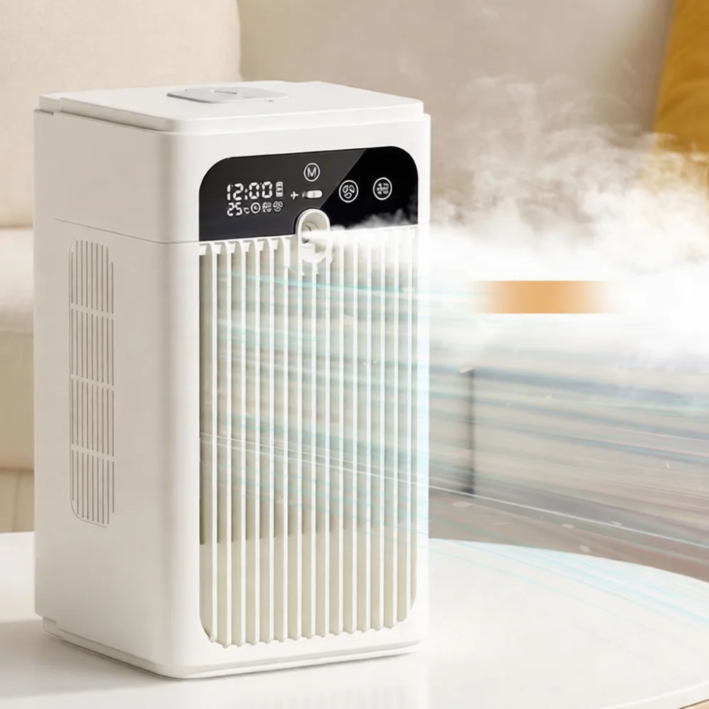 USB Desktop Misting Cooler Air Humidifier Portable Mini Electric Cooling Fan Household Dormitory Office Supplies