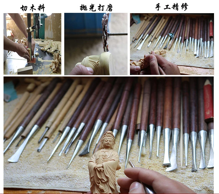 Buddhism sacred holy  # traveling altar- efficacious Mascot bring money God of wealth GUAN GONG GUAN DI Wood carving statue