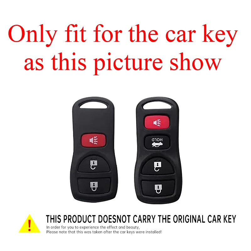 3 4 Buttons Zinc Alloy + Leather Key Case Cover For Nissan Tiida Sentra X-trail T30 Altima Frontier Armada Maxima For Infiniti