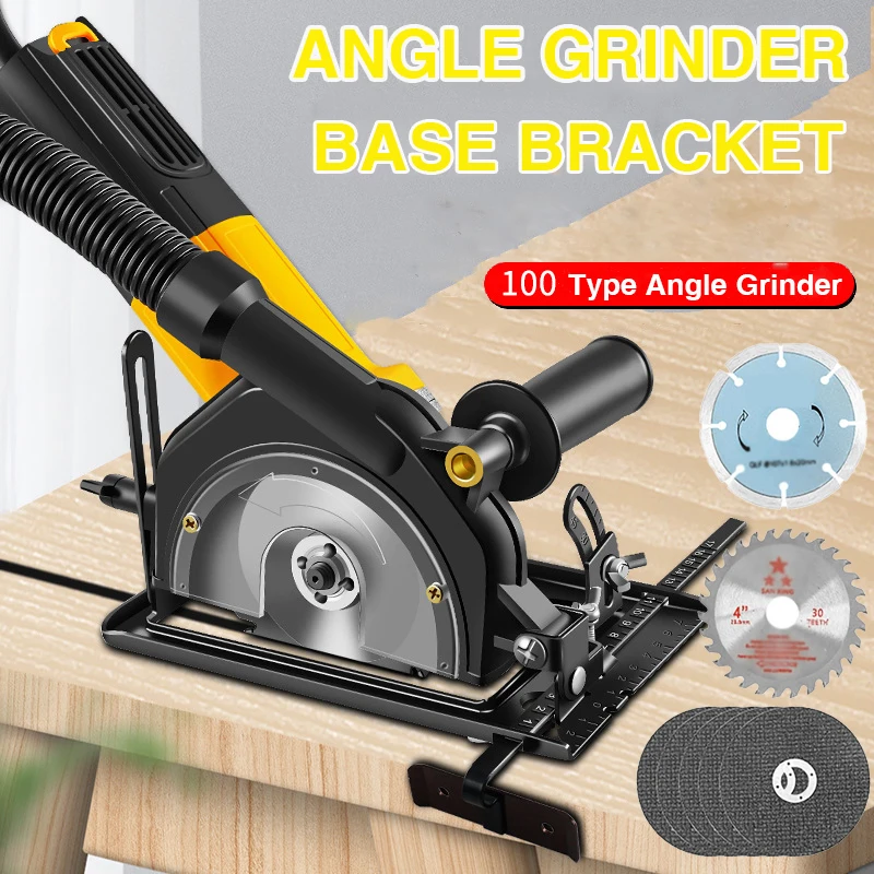 Hand Angle Grinder Converter To Cutter Cutting Machine Refit Electric Chain Saw Circular Saw Bracket Base Woodworking Table Tool