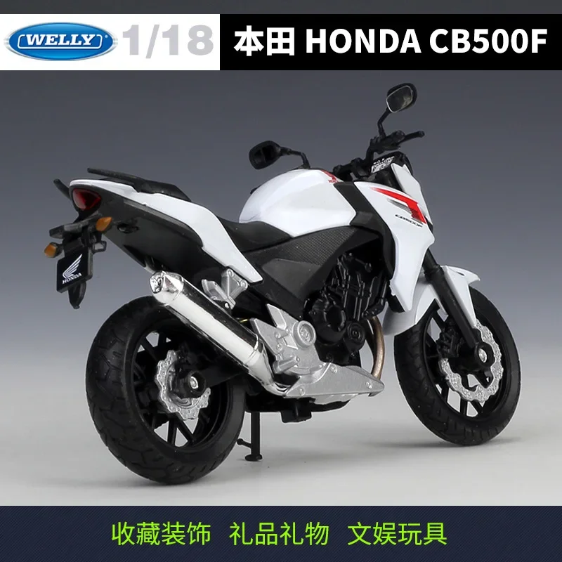 Welly 1:18 Honda 2014 Honda Cb500f Cb500 f Model Motorcycle With Base Toy Gift Collection Accessories