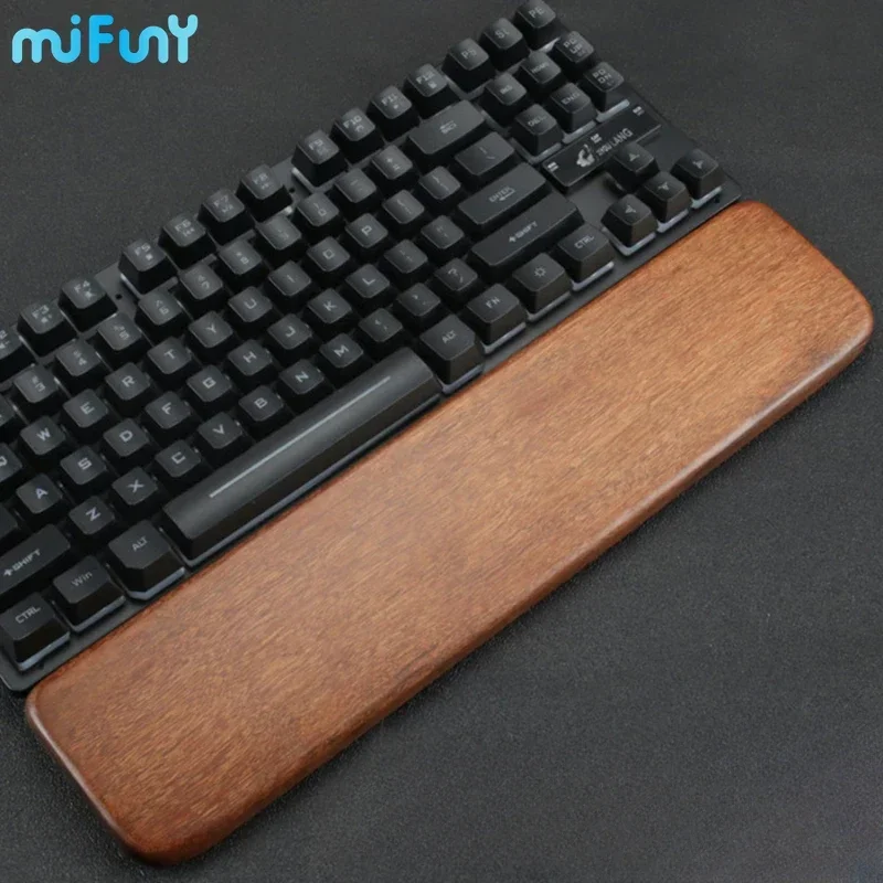 

Mifuny Solid Rosewood Hand Rest Custom Text Logo Wooden Handrest Original Ergonomic for Mechanical Keyboard Filco Ikbc Rainy75