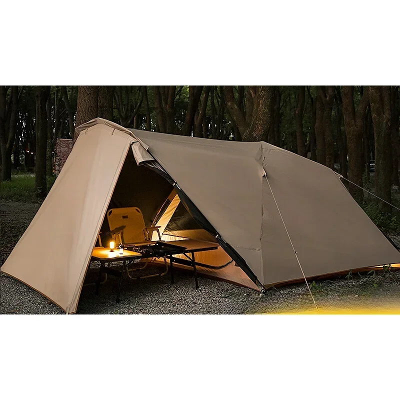 Outdoor camping overnight rainstorm protection windproof tanning glue camping tent