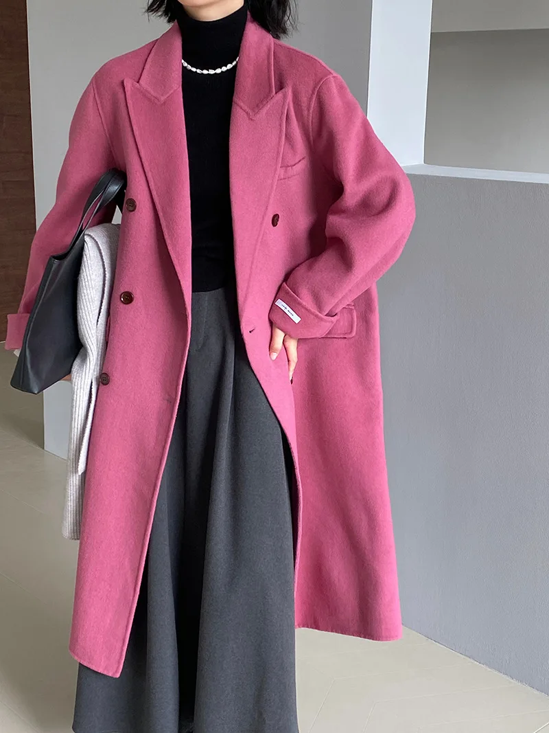 Allingentle Luxury Women's Long Blazer Woolen Fashion Women's jacket for Cocktail Party Casual Outfits Customize