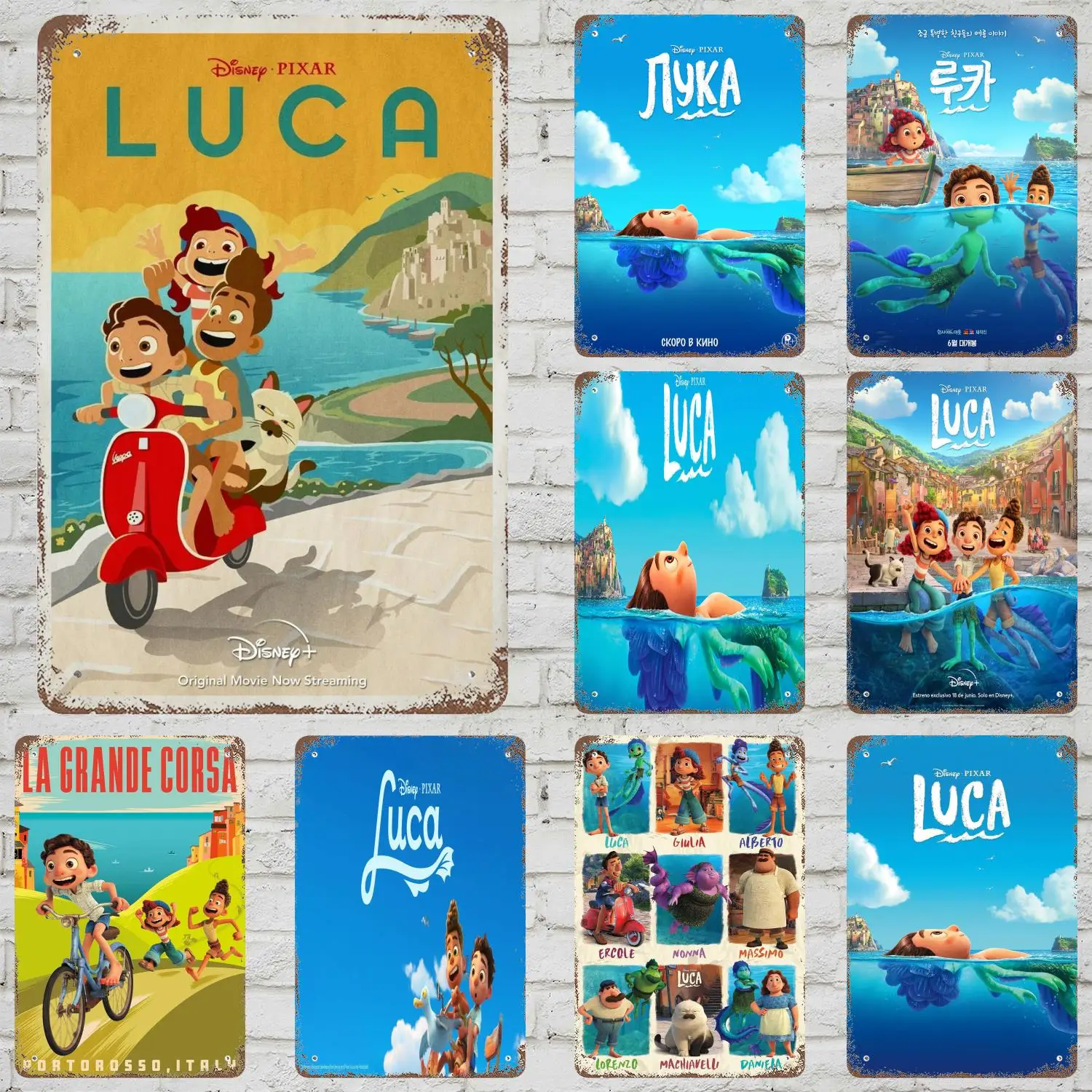 

MINISO Luca Decor Poster Vintage Tin Sign Metal Sign Decorative Plaque for Pub Bar Man Cave Club Wall Decoration