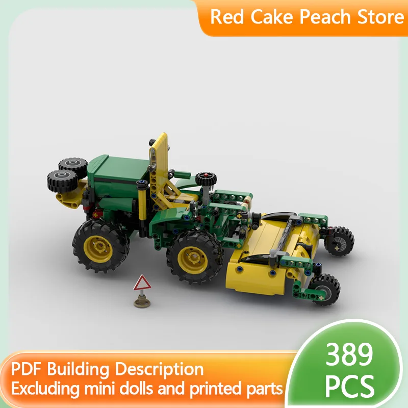 

City Car Model MOC Building Bricks Four-Wheel Drive Lawn Mower Modular Technology Children Holiday Gifts Assemble Toys Suit