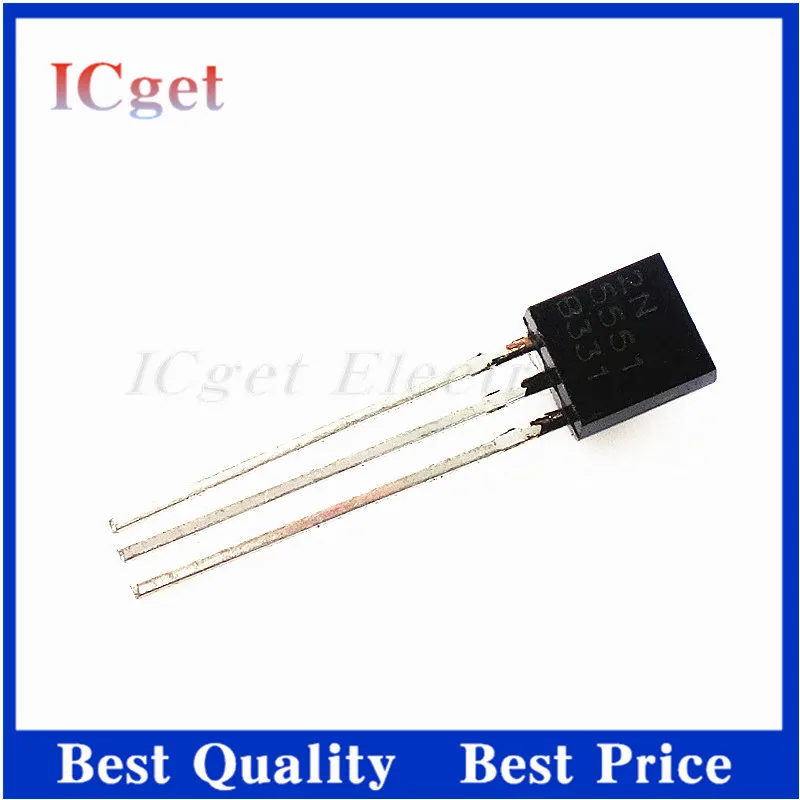 50PCS TO-92 Pack Triode Transistor Chip 2N2907A 2N2907 2N7000 2N5089 2N5401 2N5551 MMBT5401 MMBT5551 for Electronics Projects