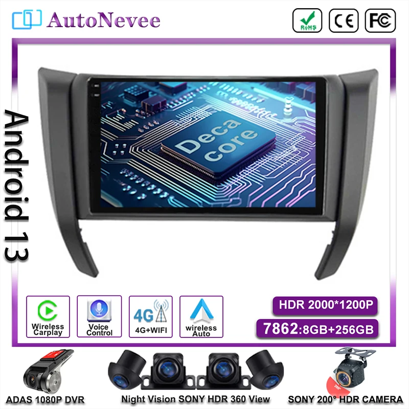 

Android 14 For Nissan Navara Frontier NP300 4 D23 2014 -2021 Multimedia Car Player Head Unit Auto Radio Navigation GPS Stereo