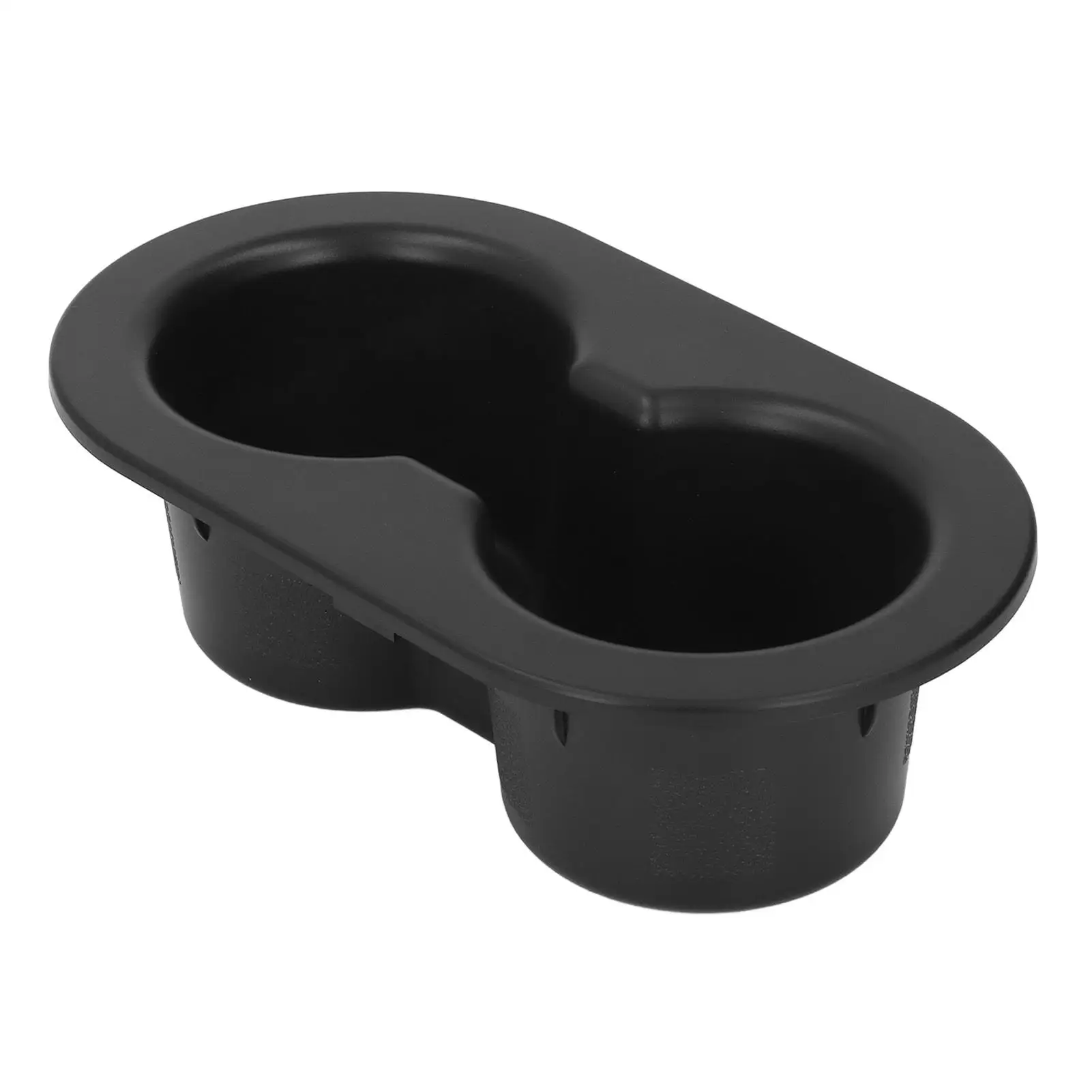 Rear Dual Cup Holder Back Drink Holder Wear Resistant ABS Plastic Black Interior Anti Spilling 5HD65DX9AC for car