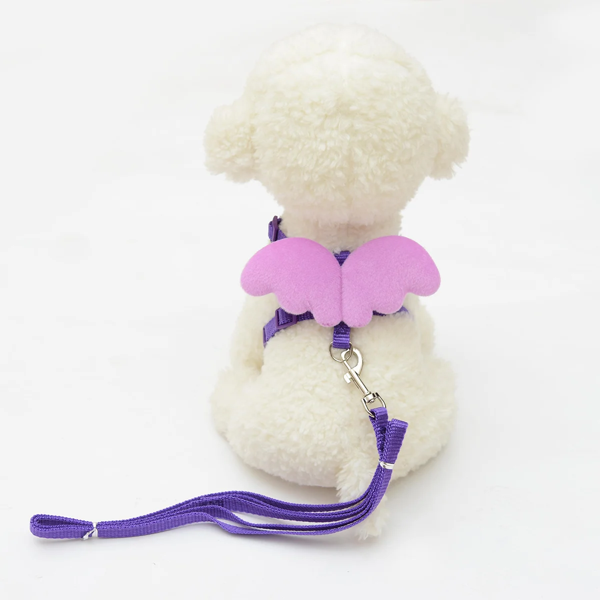 

Adjustable Pet Chest Harness with Angel Wings Style Soft Breathable Material for Dog Cat Walking Outdoor Travel Pet Harness with