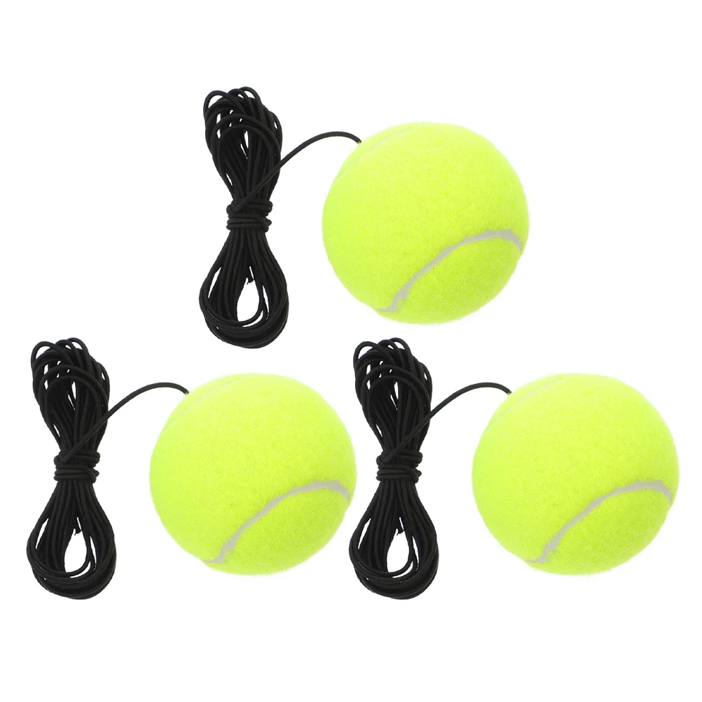 

3 pcs Tennis Training Rebound Elastic Rope Single Player Portable Garage Practice Beginner Friendly Chemical Fiber
