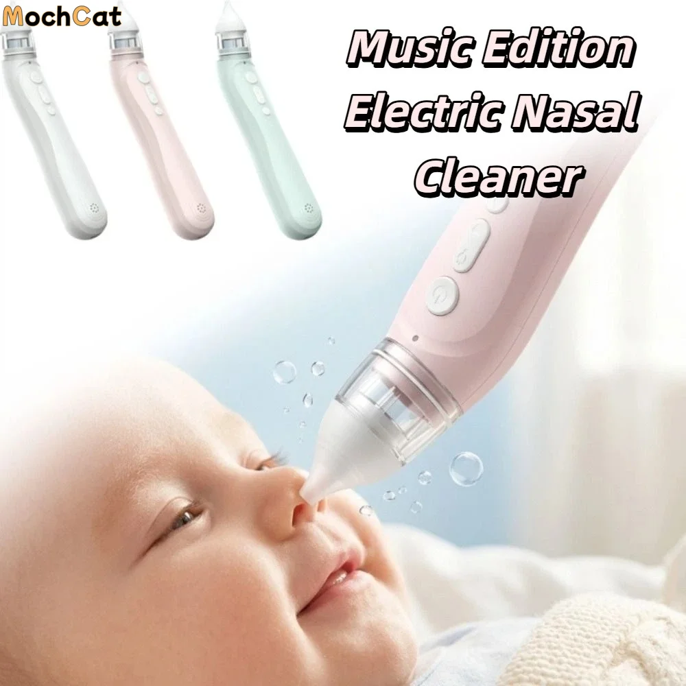 Music Electric Music Baby Electric Nasal Cleaner Cleans Snot Removing Mucus Earwax Removal Device Nasal Aspirator Infant Care